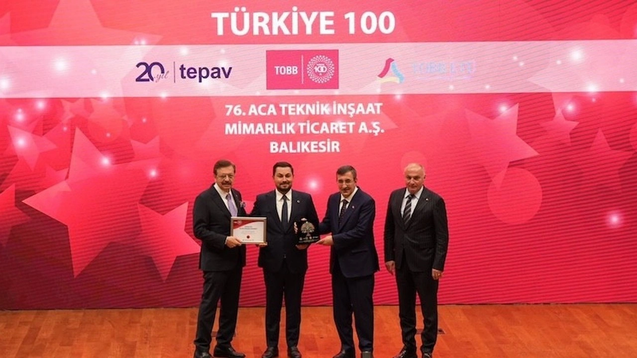 ACA Teknik İnşaat, Türkiye'nin en hızlı büyüyen 100 şirketi arasında yer aldı