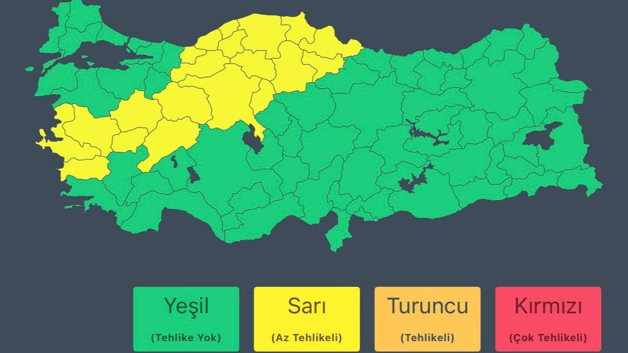 Bakanlıktan 3 bölge için 'sağanak' uyarısı