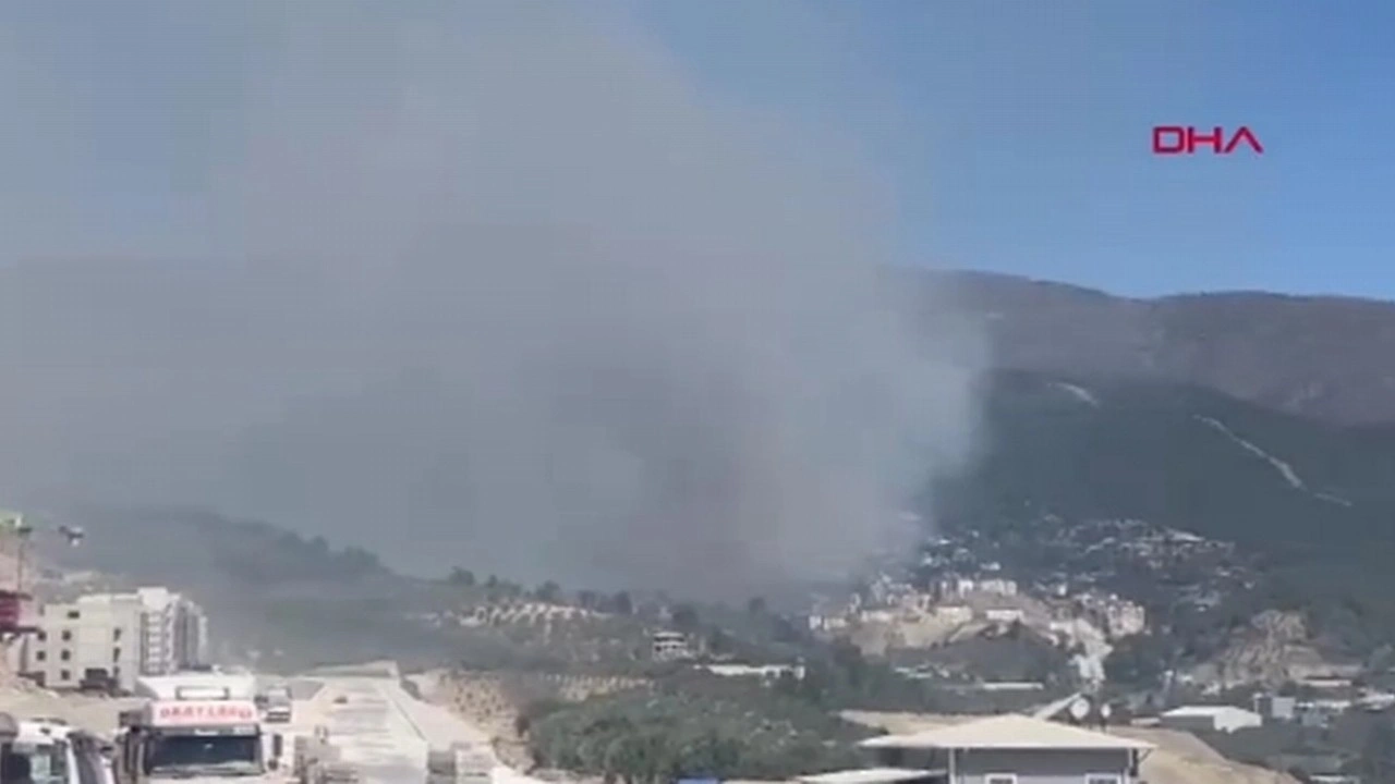 Bir yangın haberi de Hatay'dan geldi