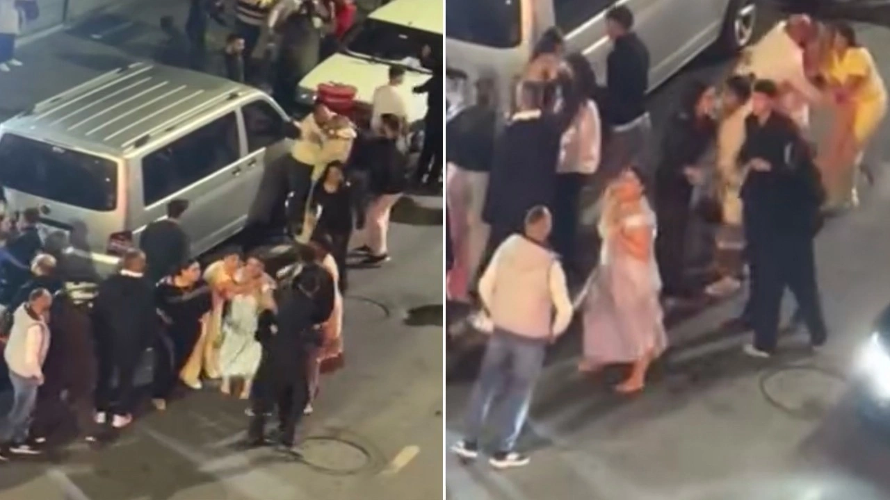 Düğün salonunda başlayan kavga, sokağa taştı