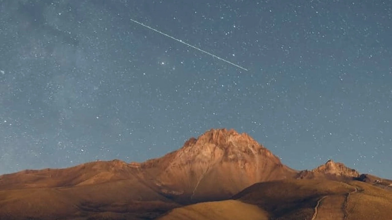 Erciyes'te 2 bin 650 metre yükseklikte meteor yağmuru