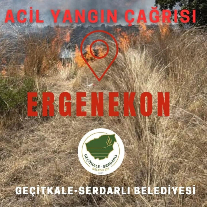 Ergenekon köyünde yangın&#8230;