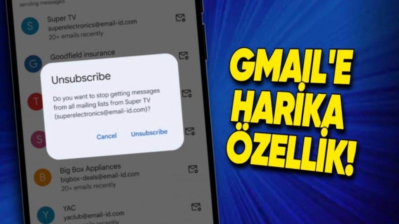 Gmail'e Abonelikleri Yönet Özelliği Geliyor