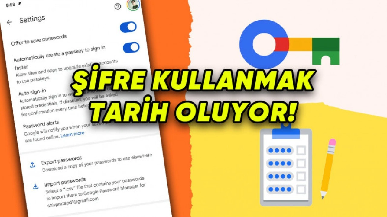 Google Parola Yöneticisi'ne Efsane Yenilik