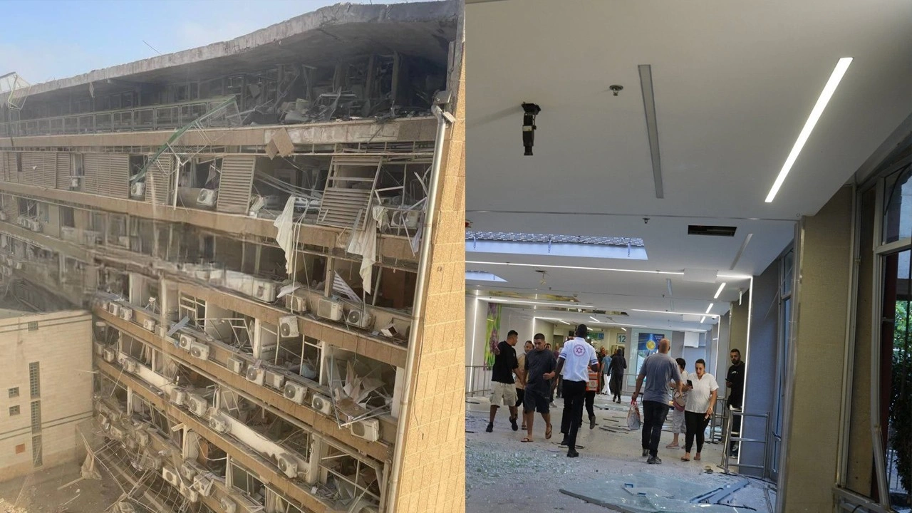 İran füzeleri hastaneye isabet etti