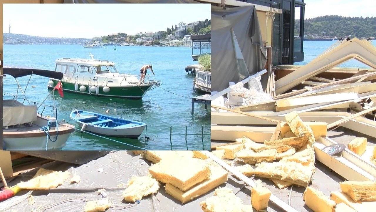 İstanbul Boğazı'ndaki kaçak yapıların yıkım çalışmaları başladı