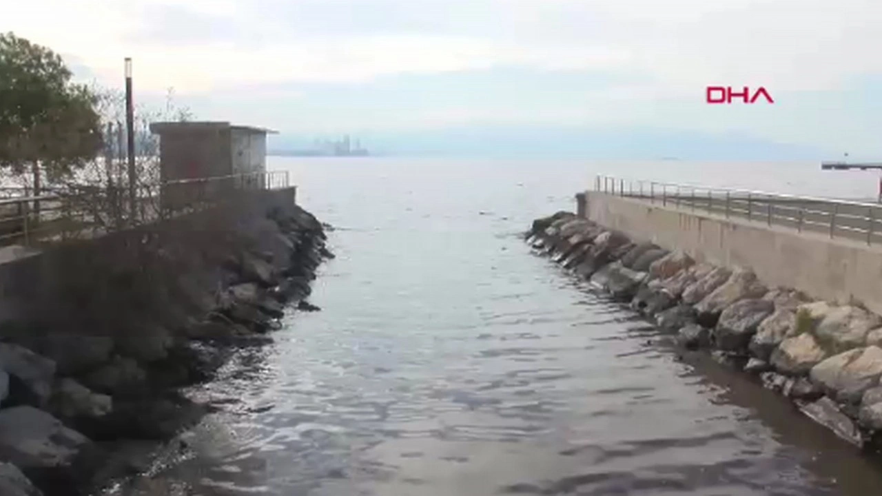 İzmir Körfezi'nde kötü koku sürüyor; denizin rengi kahverengiye döndü