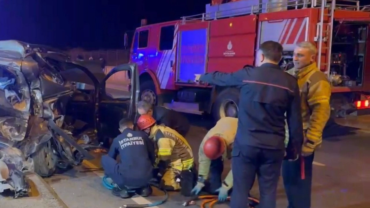 Maltepe'de zincirleme kaza: 4 yaralı