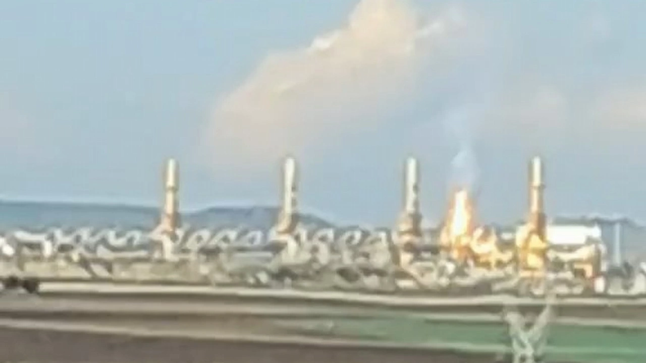 Silivri'de doğal gaz tesisinde yangın