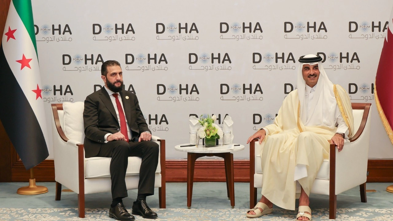 Suriye Cumhurbaşkanı Şara, Doha'da Katar Emiri Al Sani ile görüştü