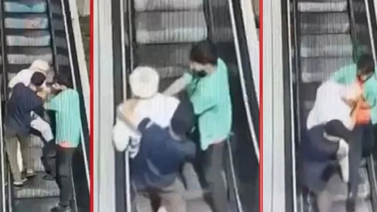 Taksim metrosunda dehşet! Yaşlı adamın boğazını sıkıp gasp ettiler