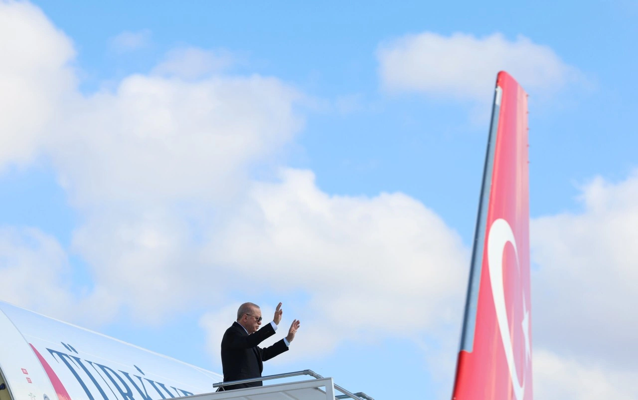 TC Cumhurbaşkanı Erdoğan, Azerbaycan'a gitti