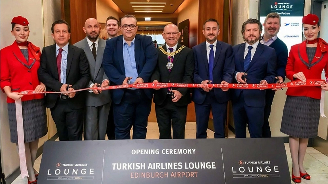 THY, Avrupa’daki ilk özel yolcu salonunu Edinburgh Havalimanı’nda açtı