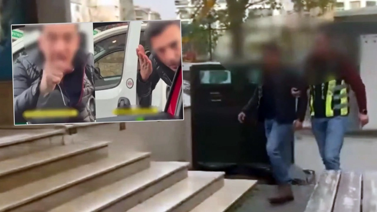 Trafik magandası gözaltına alındı