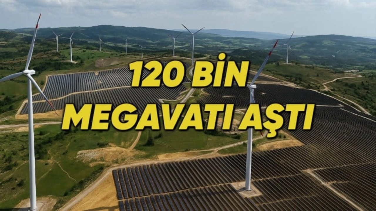 Türkiye’nin Elektrik Kurulu Gücü 120 Bin Megavatı Aştı