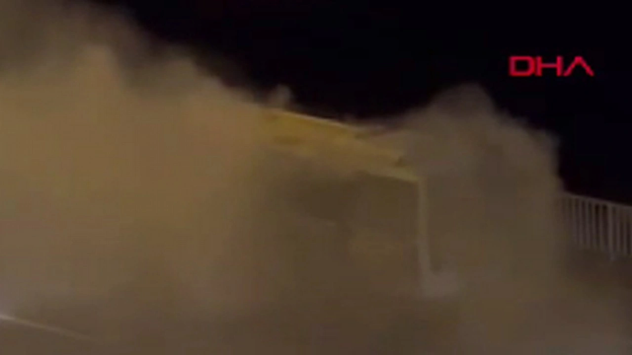 Zonguldak’ta seyir halindeki halk otobüsü yandı