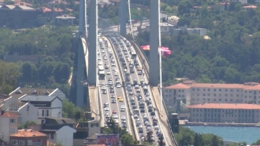 15 Temmuz Şehitler Köprüsü'nde bayram trafiği