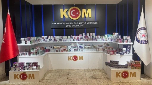 Ankara'da 3 bin kaçak elektronik sigara ele geçirildi