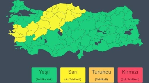 Bakanlıktan 3 bölge için 'sağanak' uyarısı