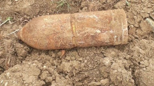 Çanakkale'de, patlamamış top mermisi imha edildi