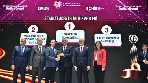 Coral Travel Group ve Odeon Turizm, hizmet ihracatı ödüllerinde birinci oldu