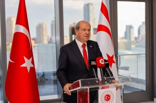 Cumhurbaşkanı Ersin Tatar, BM Merkezi’nde ve Türkevi’nde basın toplantısı düzenledi