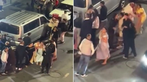 Düğün salonunda başlayan kavga, sokağa taştı