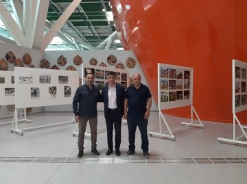 Ercan Havalimanı'nda spor müsabakaları fotoğraflarından oluşan sergi