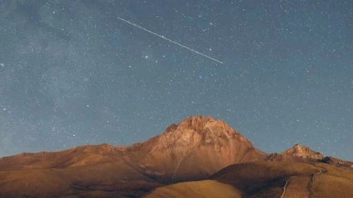 Erciyes'te 2 bin 650 metre yükseklikte meteor yağmuru