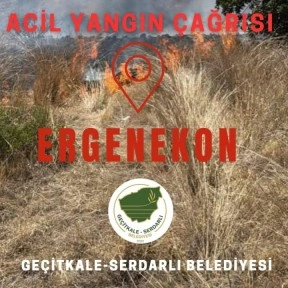 Ergenekon köyünde yangın&#8230;