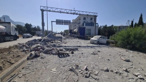 Girne'de korkutan kaza