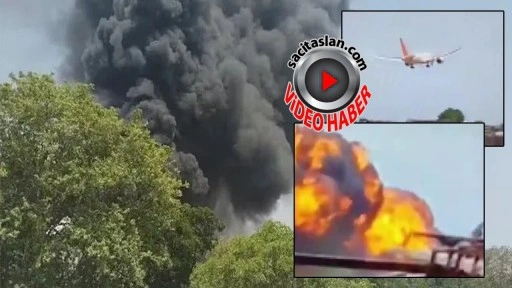 Hindistan'da 244 kişiyi taşıyan uçak düştü!