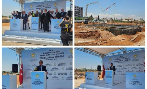 İskele Kaza Tapu Amirliği Yeni Hizmet Binası'nın Temel Atma Töreni gerçekleştirildi
