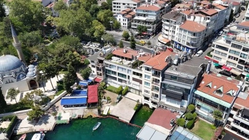 İstanbul Boğazı'ndaki kaçak yapıların yıkımının yapılacağı bölge havadan görüntülendi