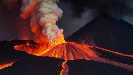 Japonya'da Sakurajima Yanardağı'nda patlama meydana geldi
