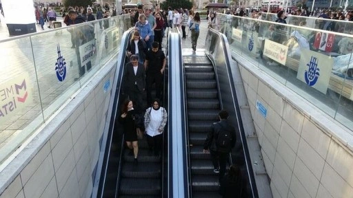 Kapalı olan Taksim ve Şişhane istasyonu işletmeye açıldı