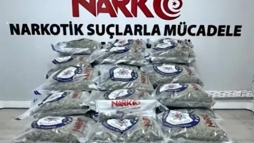 Kayseri&rsquo;de 104 kilo uyuşturucu ele ge&ccedil;irildi