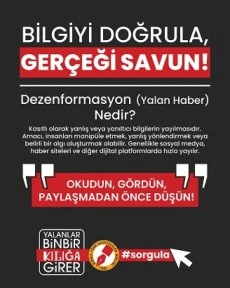 Kıbrıs Türk Gazeteciler Birliği’nden dezenformasyona karşı sosyal medya kampanyası