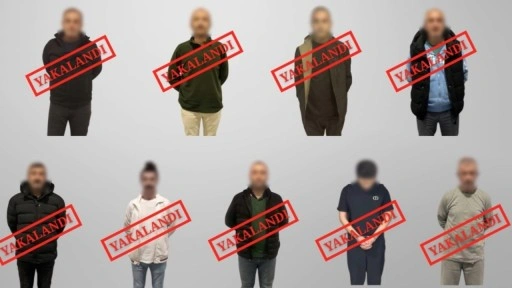 Kırmızı bültenle ve ulusal seviyede aranan 9 suçlu Türkiye'ye getirildi