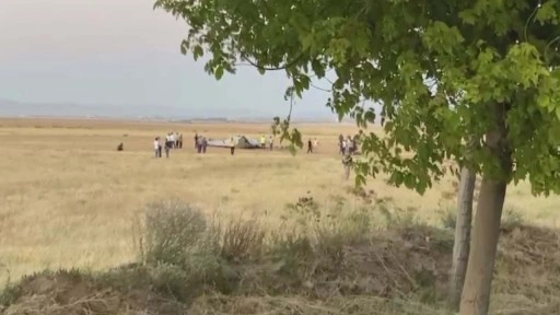 Konya'da tatbikatta ANKA-3 boş araziye acil iniş yaptı