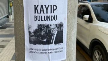 Manisa'nın her yerine yapıştırdılar. Belediye başkanı için bulundu ilanı