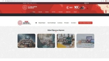 MEB'in 'Dijital Öğrenme Köprüsü' hizmete açıldı