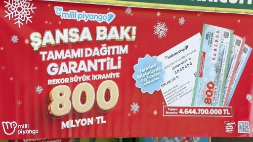 Milli Piyango’nun 800 milyon TL’lik yılbaşı büyük ikramiyesine yoğun ilgi