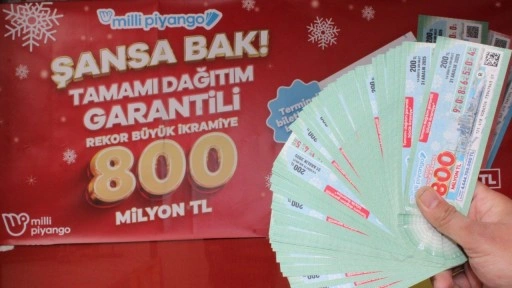 Milli Piyango’nun 800 milyon TL’lik yılbaşı rekor büyük ikramiyesine ilgi büyük