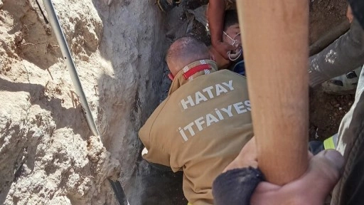 Şantiyede göçük altında kalan işçi yaralandı