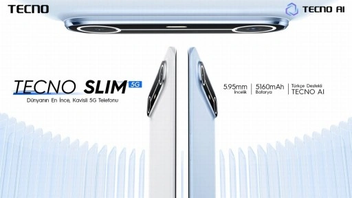TECNO SPARK Slim 5G modeli Türkiye'de satışa sunuldu