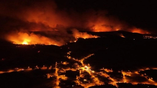 Tekirdağ'da orman yangını; alevler Çanakkale'ye ulaştı!