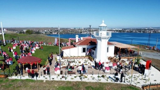 Tekirdağ'da restore edilen 168 yıllık deniz feneri törenle açıldı