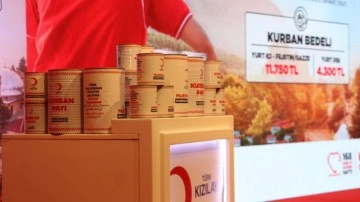 Türk Kızılay kurban vekaleti ücreti, yurt içi ve Filistin için 11 bin 750 lira