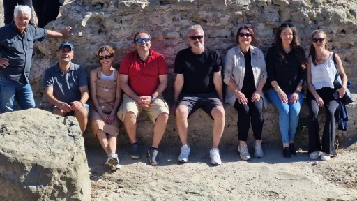 Ünlü tiyatrocular, Perinthos Antik Kenti'nde ortaya çıkarılan tiyatroyu ziyaret etti